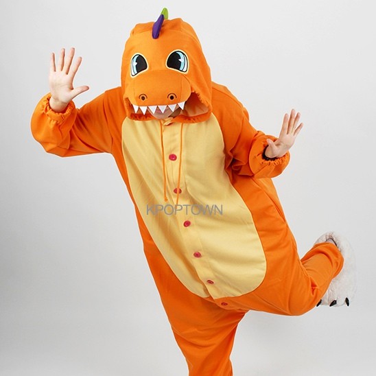 [PJB130] Animal Pajamas - Orange Dinosaur - kpoptown.ca