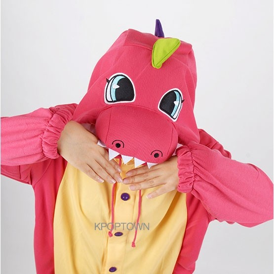 [PJB133] Animal Pajamas - Pink Dinosaur - kpoptown.ca