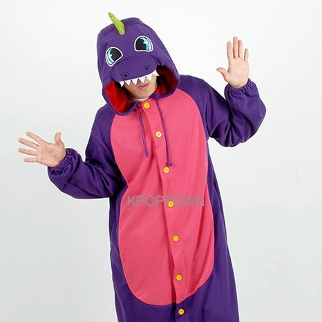 [PJB134] Animal Pajamas - Purple Dinosaur - kpoptown.ca