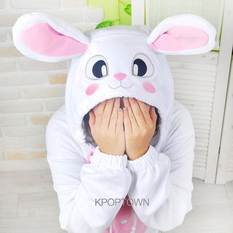 [PJB136] Animal Pajamas - Pretty White Rabbit - kpoptown.ca