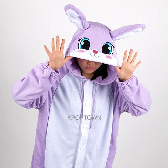 [PJB138] Animal Pajamas - Pretty Purple Rabbit - kpoptown.ca