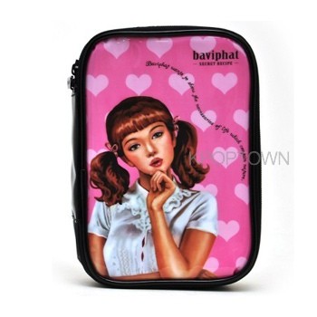 [Baviphat] Baviphat Pink Heart Pouch (150x212x40) - kpoptown.ca