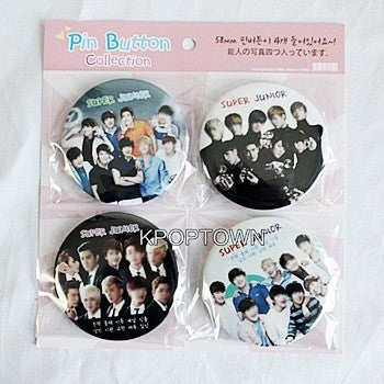 [Reseller] Pin Button Badge 4pcs Set - M Size [ Group Version ] - kpoptown.ca