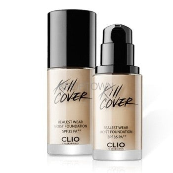 [CLIO] Kill Cover Realest Wear Moist Foundation SPF35, PA++ 30ml ( 3Colors ) - kpoptown.ca