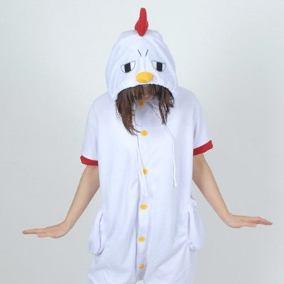 [PJB157] Animal Shorts Sleeve Pajamas - Chicken - kpoptown.ca