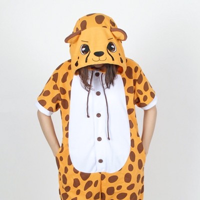 [PJB159] Animal Shorts Sleeve Pajamas - Cheetah - kpoptown.ca