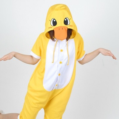 [PJB160] Animal Shorts Sleeve Pajamas - Yellow Duck - kpoptown.ca