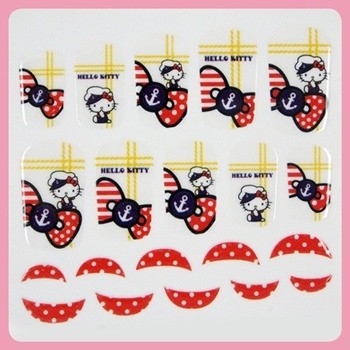 [ Nail Wrap ] Hello Kitty - Full Cover Nail Sticker Ver 1 - kpoptown.ca