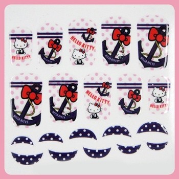 [ Nail Wrap ] Hello Kitty - Full Cover Nail Sticker Ver 3 - kpoptown.ca