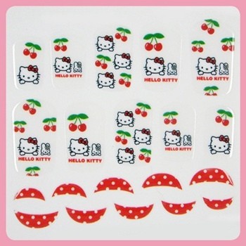 [ Nail Wrap ] Hello Kitty - Full Cover Nail Sticker Ver 5 - kpoptown.ca