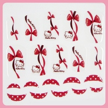 [ Nail Wrap ] Hello Kitty - Full Cover Nail Sticker Ver 6 - kpoptown.ca