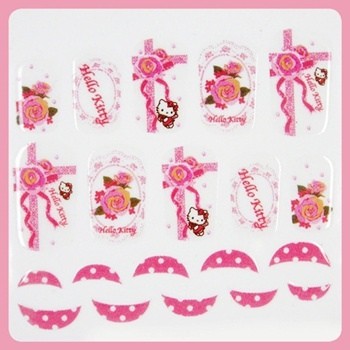 [ Nail Wrap ] Hello Kitty - Full Cover Nail Sticker Ver 11 - kpoptown.ca