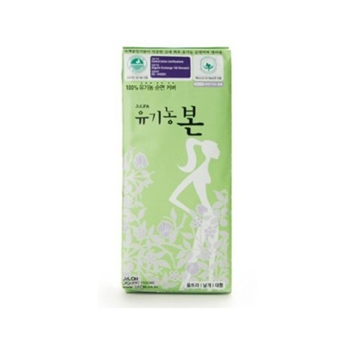 [J2LOH] Korean Bon Organic Cotton Sanitary Pads with Wing LARGE - ULTRA SLIM 28pcs - kpoptown.ca