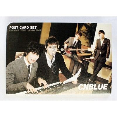 CNBLUE C.N BLUE Postcard Set : 12 postcards + 3 Stickers Ver 3 - kpoptown.ca