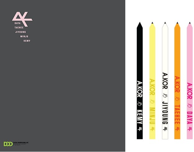 A.KOR Official Stationery Set - Photo Diary + 5 Pencils - kpoptown.ca