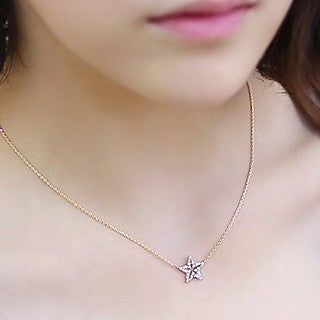 [AS33] Lucky Star Necklace - kpoptown.ca