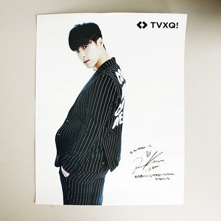 TVXQ Autographed Printed Bromide LIMITED Poster ( 2Kinds ) - kpoptown.ca