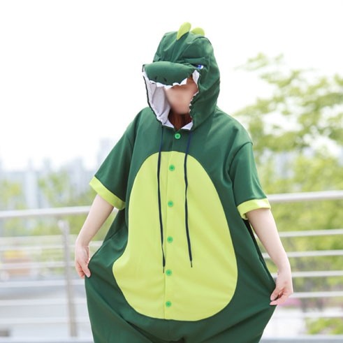 [PJA149] Animal Short Sleeve Pajamas - Dinosaur - kpoptown.ca