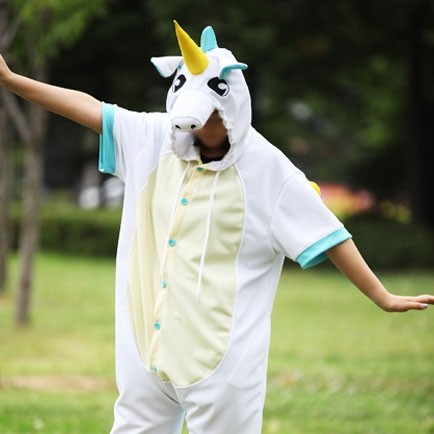 [PJA157] Animal Short Sleeve Pajamas - Mint Unicorn - kpoptown.ca