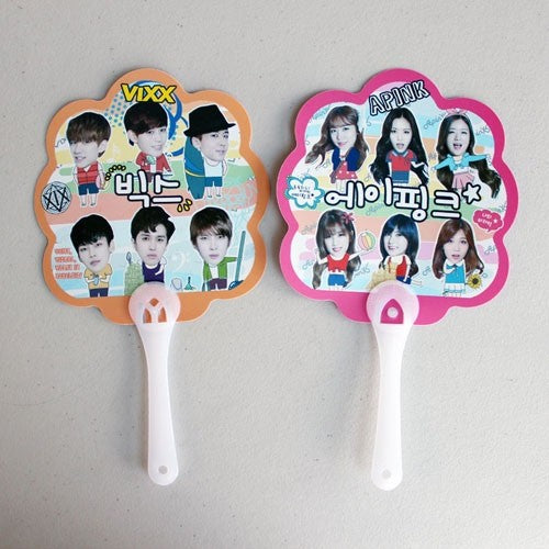 [Reseller] Adorable Both-sided Photo Fan [ Group Version ] - kpoptown.ca