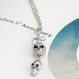 [TV20] TVXQ JYJ Double Skull Cubic Necklace - kpoptown.ca