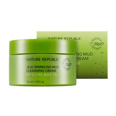 [Nature Republic] JEJU Sparkling Mud Cleansing Cream 215ml - kpoptown.ca