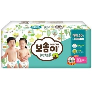 [KleanNARA] Korean BOSOMI Premium Natural Cotton Baby Diapers ( 5Kinds ) - kpoptown.ca