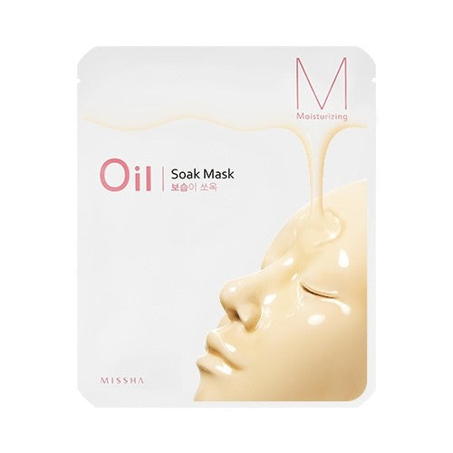 [MISSHA] Oil Soak Mask (Moisturizing) 23g * 5Sheet - kpoptown.ca