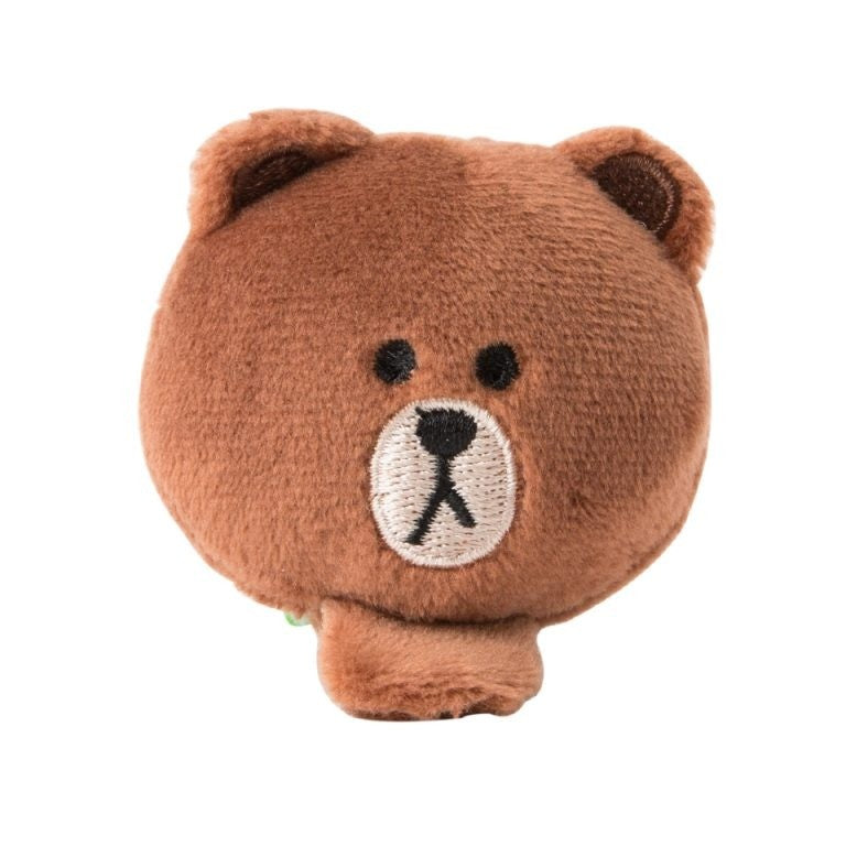 [LINE FRIENDS Goods] Brown Face Doll Hairpin - kpoptown.ca