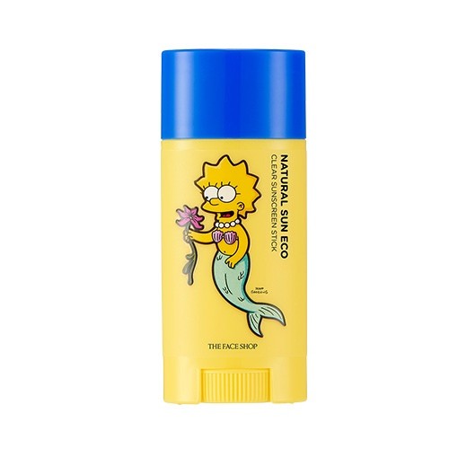 [Thefaceshop] The Simpsons Edition : Natural Sun Eco Clear Suncreen Stick SPF50 PA+++ - kpoptown.ca