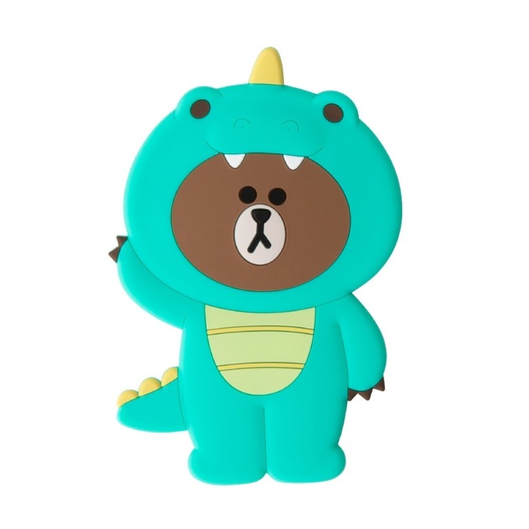 [LINE FRIENDS Goods] Dino Brown Hand Mirror - kpoptown.ca