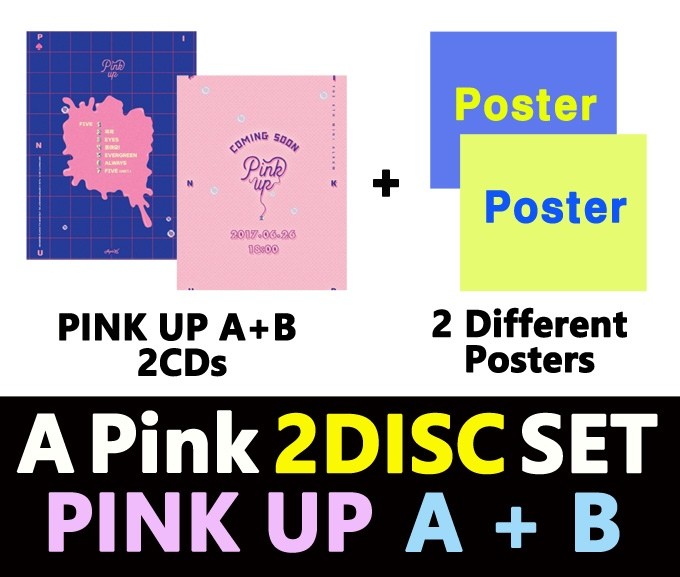 [SET] Apink 6th Mini Album - Pink UP (A + B Ver) 2 CD - kpoptown.ca