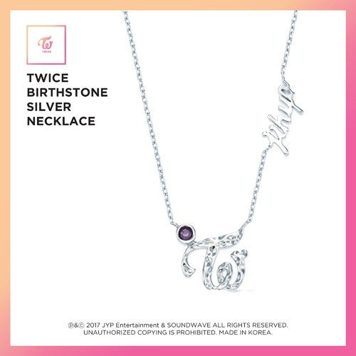 TWICE Birthstone Silver Necklace [Limited Edition] - kpoptown.ca
