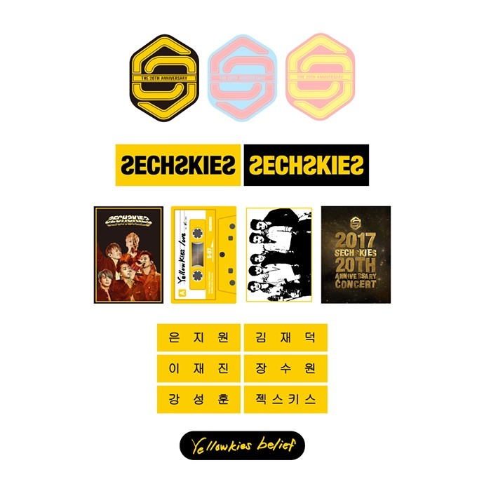 SECHSKIES IRON ON PATCHES & TRANSFERS : SECHSKIES THE 20TH ANNIVERSARY Concert Goods - kpoptown.ca