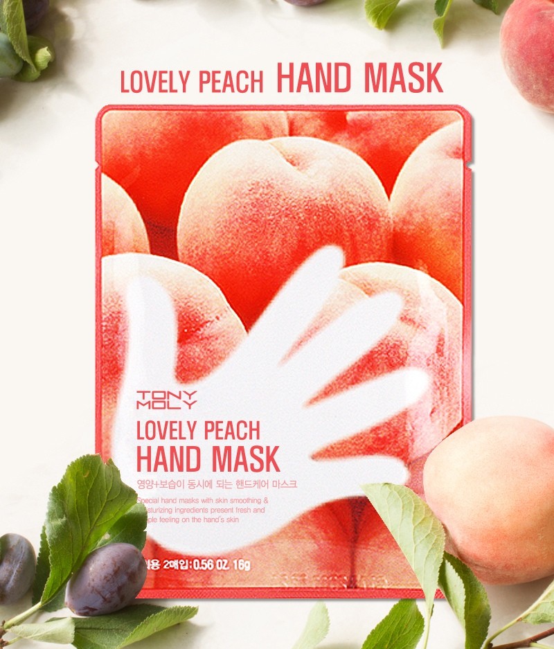 [TONYMOLY] Lovely Peach Hand Mask 16g * 5Sheet - kpoptown.ca