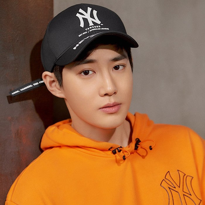 EXO X MLB New Crew - Cool Field Street Calligraphy Curve Control Cap Black - kpoptown.ca