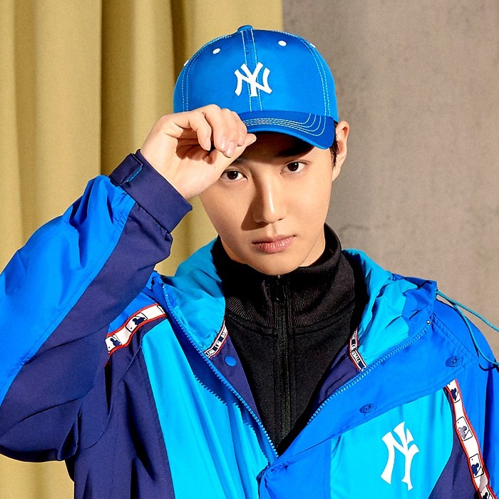 EXO X MLB New Crew - Stitch Slider Curve Control Ball Cap Blue - kpoptown.ca