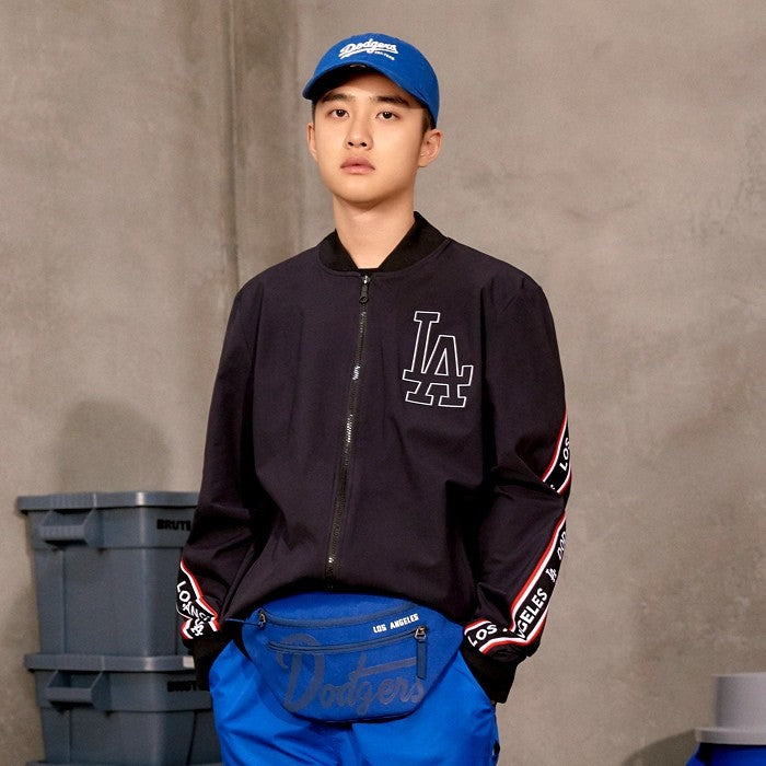 EXO X MLB New Crew - Webbing Color Point Hipsack Blue - kpoptown.ca