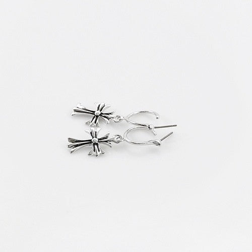 [WA21] Heart Cross Ring Earring/ Eaf cuff - kpoptown.ca