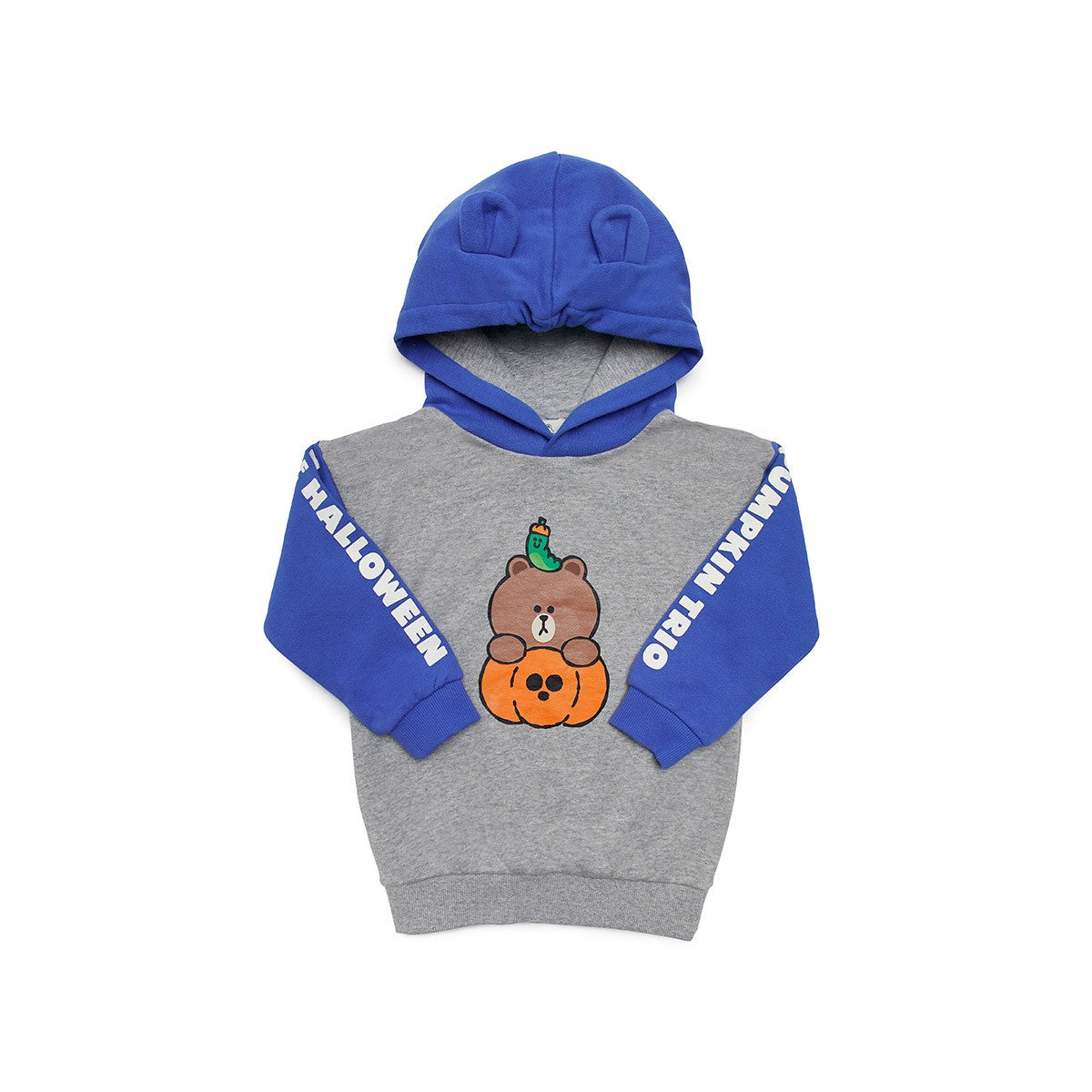 [LINE FRIENDS Official Goods] Halloween Pumpkin Kids Hoodie T Shirt - kpoptown.ca