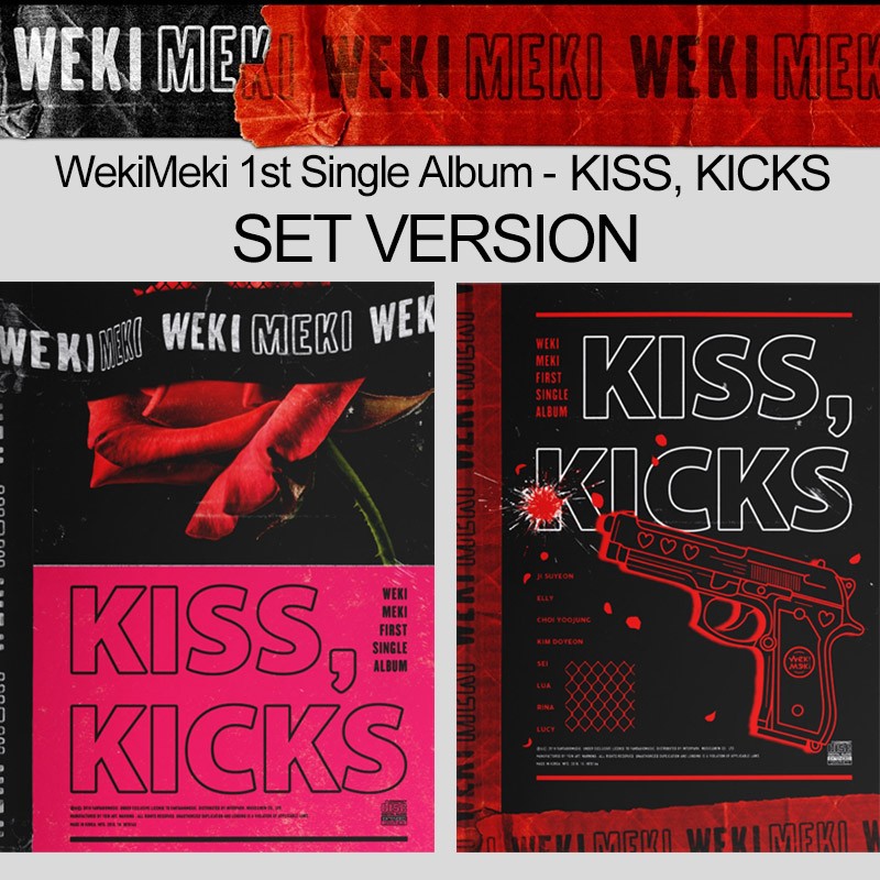 [SET] Weki Meki 1st Single Album - KISS, KICKS (SET Ver) 2 CD + - kpoptown.ca