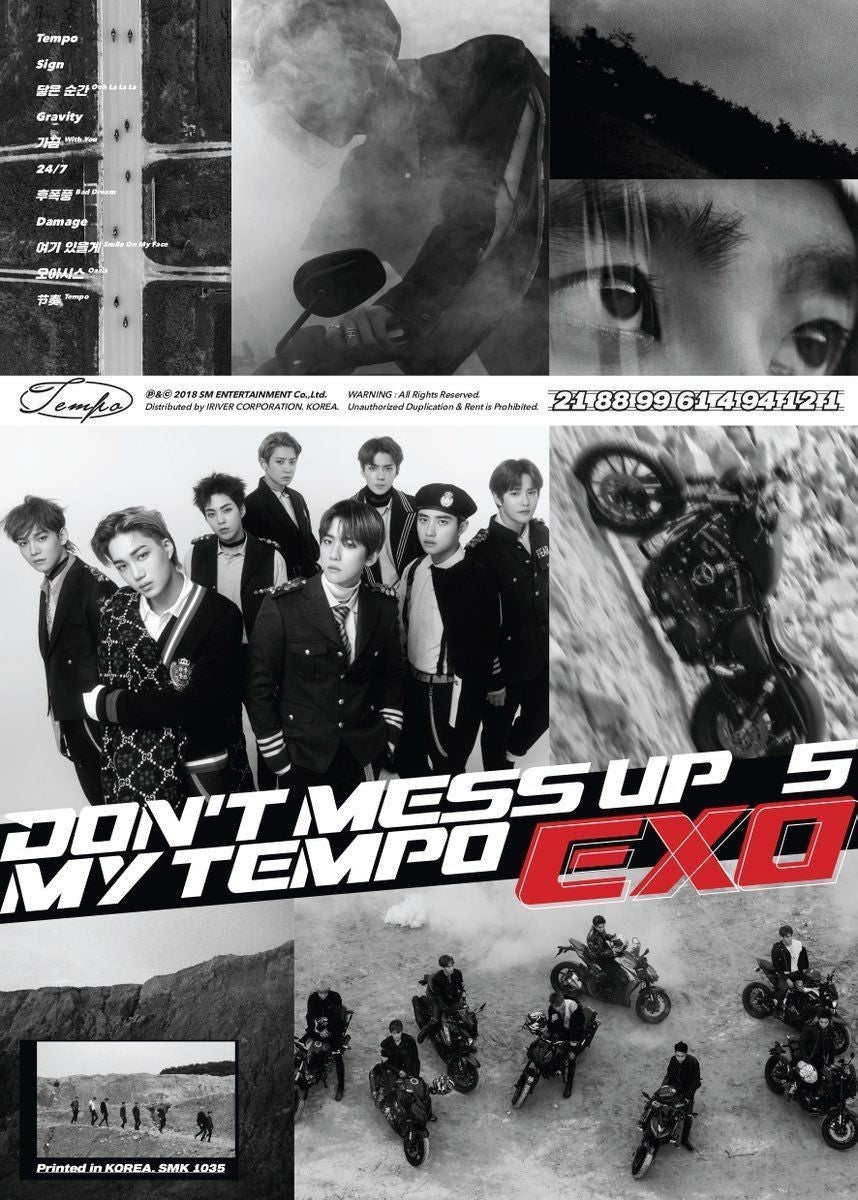 [Poster] EXO 5th Album - DON'T MESS UP MY TEMPO (MODERATO Ver) - kpoptown.ca