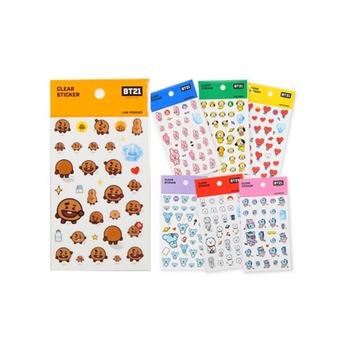 [BT21] BTS Kumhong Fancy Collaboration - Clear Sticker - kpoptown.ca