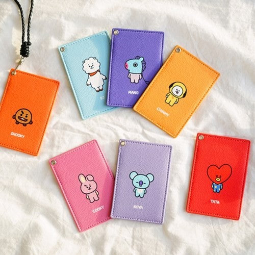 [BT21] BTS Kumhong Fancy Collaboration - PU Necklace Card Wallet - kpoptown.ca