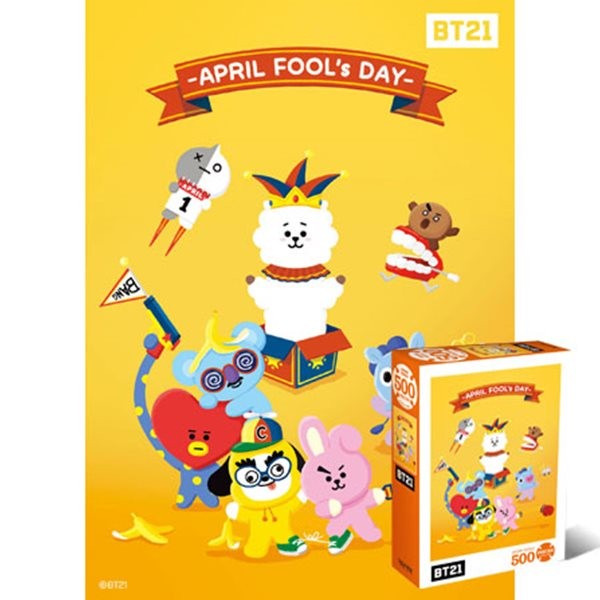 [BT21] 500 Pieces Jigsaw Puzzle - April Fool's Day - kpoptown.ca