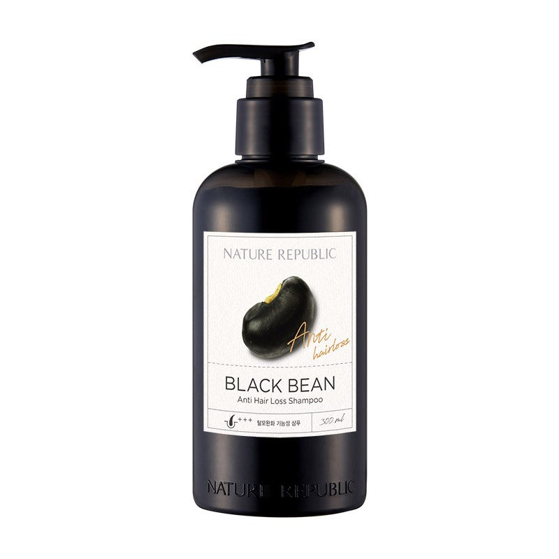 [ Nature Republic ] Black Bean Anti Hair Loss Shampoo 300ml - kpoptown.ca