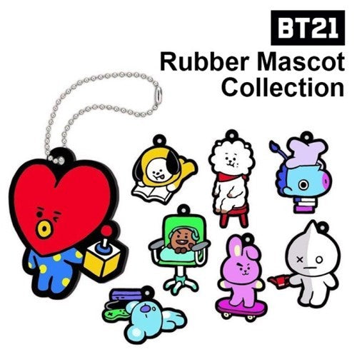 [BT21] BTS Bytori Collaboration - Rubber Mascot Collection (Random) - kpoptown.ca