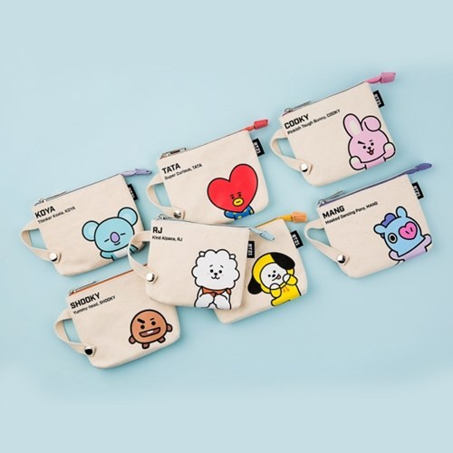 [BT21] BTS Kumhong Fancy Collaboration - Canvas Slim Pouch - kpoptown.ca