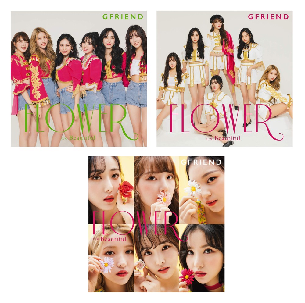 [SET] [Japanese Edition] GFRIEND 3rd Single Album - FLOWER (3 Type SET) CD - kpoptown.ca