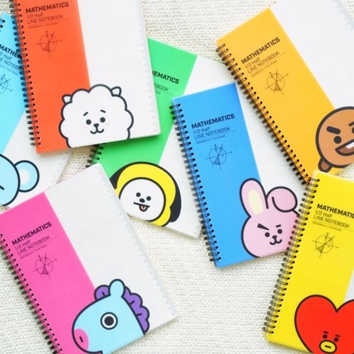 [BT21] BTS Kumhong Fancy Collaboration - Mathematics 1/2 Half Line Notebook - kpoptown.ca